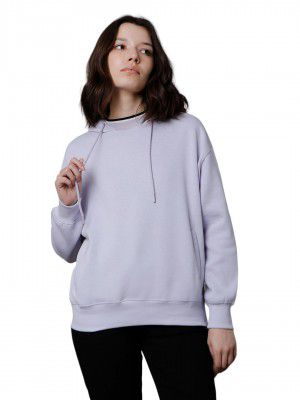 HIGH STAR Women's Cotton Hooded Neck Sweatshirt