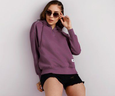 HIGH Star Women's Cotton Hooded Neck Sweatshirt