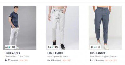 Highlander Clothing at Up to 92% off