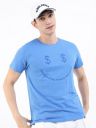 HIGHLANDER Men Blue Typography Slim Fit T-shirt...