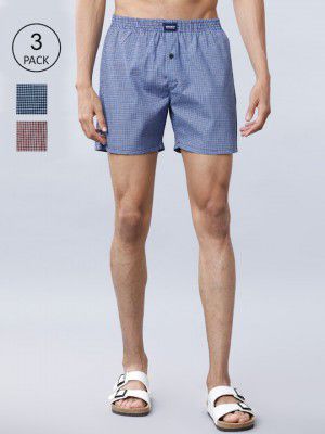 HIGHLANDER Men Pack of 3 Assorted Boxers HLBS000023