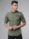 Highlander Men Solid Casual Cut Away Shirt...