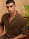 HIGHLANDER Men's Opaque Striped Casual Shirt...