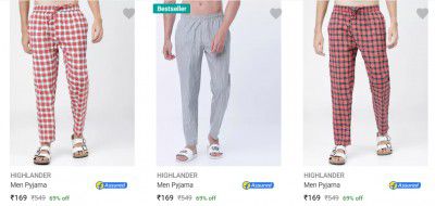 Highlander Men's Pyjamas @ ₹169