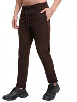 Highlander Men's Regular Fit Mid-Rise Stretchable Casual Joggers Trousers | Self Design Trousers | Trouser | Pants