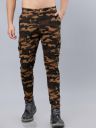 HIGHLANDERMen Khaki Slim Fit Printed Cargos...