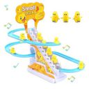 HighRoof Happy Musical Duck Track Slide Toys Ducks Climb Stairs Toy Railcar Climbing Stairs Toys (3 Ducks)...