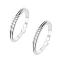 HighSpark 92.5 Sterling Silver Toe Rings for Women | 92.5 Sterling Silver Adjustable Contemporary Style & Stunning Shine | Lovely Gift...
