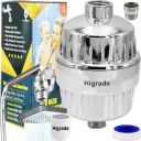 HIGRADE SF-15-PRO Hard Water Shower- Head Tap Filter Softener 15 Stage, 2 Cartridges...
