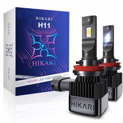 HIKARI 2021 New H11/H8/H9 LED bulbs, Prime ZES Chips, Best Halogen Replacement, 6000K Cool White