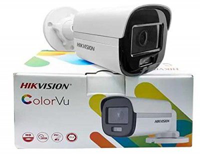 HIKVISION 2 MP White Night Colour Vu IR Full HD Bullet Night Vision Wireless Camera, 1080P DS-2CE10DF0T-PF