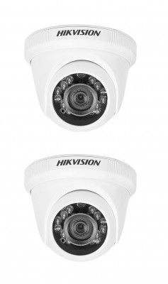 Hikvision DS-2CE5AC0T-IRP ECO 1MP (720P) Night Vision Dome Cameras Pack of 2Pcs 