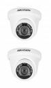 Hikvision DS-2CE5AC0T-IRP ECO 1MP (720P) Night Vision Dome Cameras Pack of 2Pcs ...