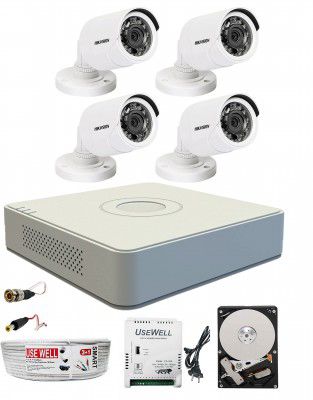 HIKVISION Full HD Cameras Combo KIT - 4CHDVR