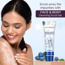 Hilary Rhoda Face & Body Cleansing Scrub Gel | Face & Body Scrub for Women | Blueberry Scrub  (100 ml)...