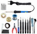 Hillgrove 60W Temperature Controlled Soldering Iron Kit with Solder Wire and Interchangeable...