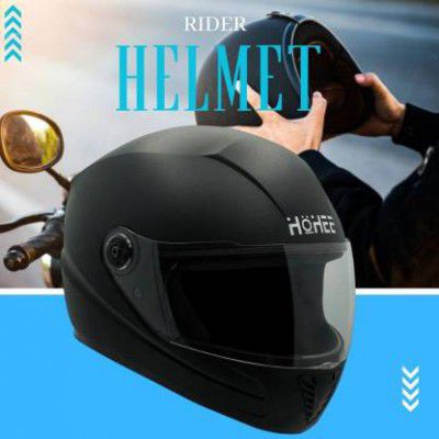 HILLSTAR Full Face Helmet ISI Certified Motorsports Helmet Free Size Motorbike Motorsports Helmet  (Black, White)