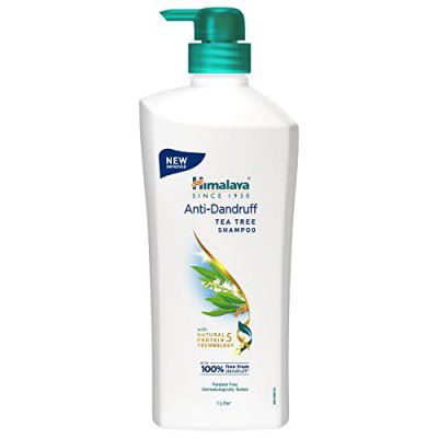 Himalaya Anti-Dandruff Tea Tree Shampoo, Removes up to 100% Dandruff, Soothes Scalp & Nourishes Hair, with Tea Tree oil and Aloe Vera, 1000ml