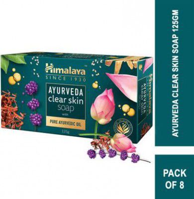 HIMALAYA Ayurveda Clear Skin Soap 125g  (8 x 125 g)