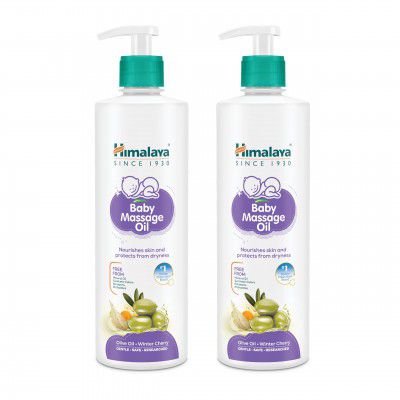 Himalaya Baby Massage Oil, 1L – 500ml x pack of 2