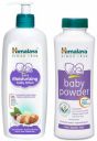 Himalaya Extra Moisturizing Baby Lotion 400 ml, White, (7004789) & Baby Powder (400g)...