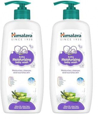 Himalaya Extra Moisturizing Baby Wash 400ml (Pack of 2)