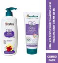 HIMALAYA GENTLE BABY SHAMPOO 400ml+BABY CREAM 200ml Bundle pack  (White)...