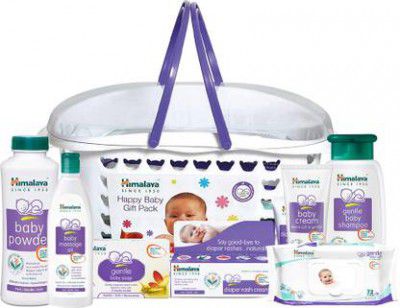 HIMALAYA HAPPY BABY GIFT BASKET (7 IN 1)