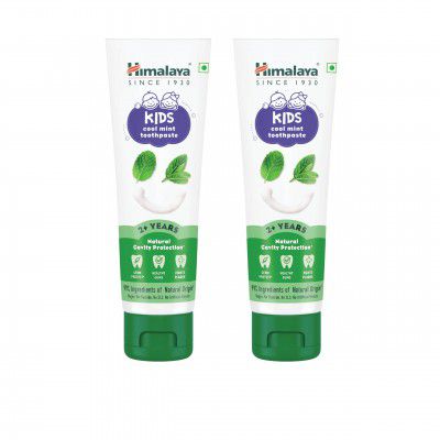 Himalaya Kids Cool Mint Toothpaste, [ 80g x Pack of 2 ]
