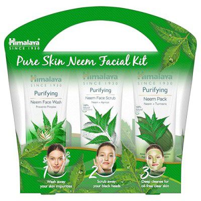 Himalaya Pure Skin Neem Facial Kit (Facewash 50ml, Scrub 50g & Face Pack 50g)
