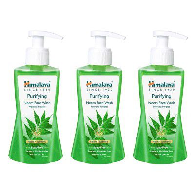 Himalaya Purifying Neem Face Wash | 200 ml (Pack of 3)