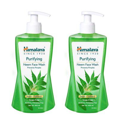 Himalaya Purifying Neem Face Wash 400ML, (Pack of 2)