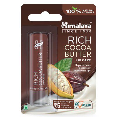 Himalaya Rich Cocoa Butter Lip Care Lip Balm, 4.5g - Natural
