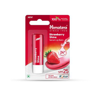 Himalaya Strawberry Shine Serum Infused Lip Balm 4.5G 