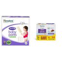 Himalaya Total Care Baby Pants Diapers, Extra Large, 74 Count & Baby Soap Value Pack, (4 × 75g)...