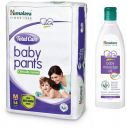 Himalaya Total Care Baby Pants Diapers, Medium, 54 Count & Himalaya Baby Massage Oil (200ml)...