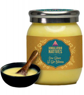 Himalayan Natives 100% Natural Gir Cow Bilona Ghee | A2 Cow Desi Ghee | A2 Ghee | Bilona Method Curd Churned Pure Ghee | Pure and Natural A2 cow ghee | 500 ML
