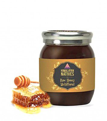 Himalayan Natives Multifloral raw honey | 100% Natural Honey | 100% Pure And Natural Raw Honey | Pure and Healthy Unprocessed Honey | Multifloral Natural Honey | Himalayan Natives 100% All Natural Raw