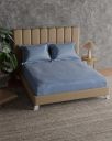 Himeya 100% Cotton 144 TC Bedsheet | Double Size Bedsheet -Denim Corner (Stonewash Denim)...