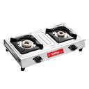 Hindflame 2 Burner Metro Stainless Steel Manual Gas Stove 1 Year Warranty (ISI Certified & BIS Approved)...