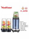 Hindflame Copper-Toned 3 pieces 550W Stainless Steel Blender Juicer Mixer Grinder...