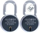 HINDSON India Round 65mm Lock | Metal Body | Double Locking | 8 Steel Lever | 3 Silver Keys with Keychain | Silver Finsih | Pack of 2 | Made in India...