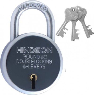 HINDSON Steel Polished Door levers (Silver)