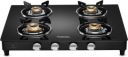 Hindware ARMO Plus GL 4B BLK Glass, Steel Manual Gas Stove...
