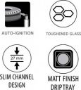 Hindware Arsenio 3br Glasstop Slimmest Slim Design Glass Automatic Gas Stove ...