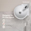 Hindware Classic Corner Wall Hung Wash Basin ...