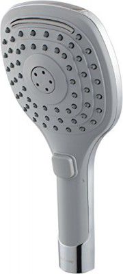 Hindware F160083CP 120mm, ABS 3 Flow Hand Shower with Pressing Switch (Grey)