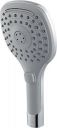 Hindware F160083CP 120mm, ABS 3 Flow Hand Shower with Pressing Switch (Grey)...