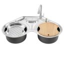 Hindware Kitchen Sink 35"x35"x9"  (Octavius)...