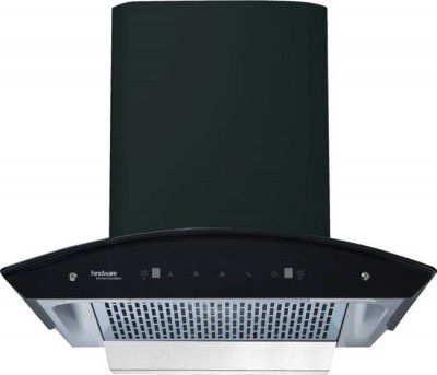Hindware OASIS BLK 60 1350CMH WITH MOTION SENSOR Auto Clean Wall Mounted black 1350 CMH Chimney